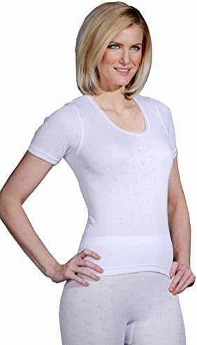 Pack of 2 Ladies Thermal Underwear Short Sleeved Vests (2 Pieces)