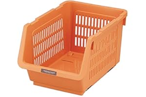 JapanBargain 4670, Japanese Stackable Storage Bin Kitchen Pantry Organizers Food Basket for Fruit Potato Condiments and Spices, Made in Japan
