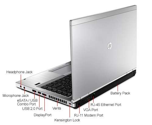 HP EliteBook 8470P 14-Inch LED Notebook -  Silver   Intel i5-3320M  8 GB RAM  120 GB SDD  Windows 10 Pro   Certified Refurbished 