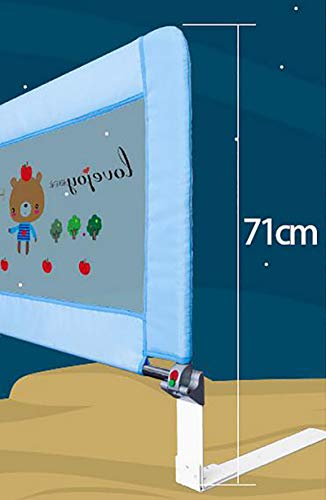 Bettgitter Bettschutzgitter Extra Lange Bedrails Für Kleinkinder Queen Bett Verstellbare Klapp Kleinkinder Sicherheit Bett Schienen 71cm Hoch (Farbe : Pink, größe : Length 120cm)
