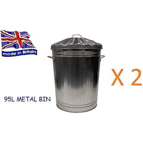 Amazon.co.uk metal dustbins with lids