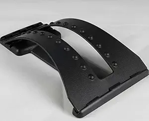 Decorcrafts Plastic Back Stretcher Posture Corrector Device (Black)