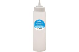 Decora, 0379185 Bottiglia Dispenser con Beccuccio con foro da 4 Millimetri, Ideale per Decorare Dolci con Glasse, Cioccolato o Salse Liquide, 250 ml