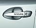 Produktbild Türgriff-Aufkleber mit Schriftzug "Nissan", Nissan Micra, Premium-Qualität, 6 Stück