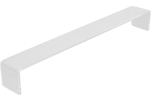 AUSLA Pont de montage d'artiste en acrylique transparent, longueur 44 cm, pont incliné transparent pour peindre à la main, dessiner et esquisser de manière stable, pour cadre de moins de 40 cm