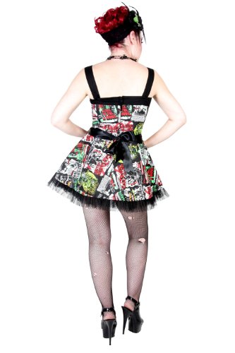 HELL BUNNY B-Movie Mini Dress (Large = UK 14)