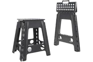 CENTURIUSCUROISTY Super Strong Folding Step Stool Large - 17 Inch Height Anti Slip Top Holds up to 150 Kg, Sturdy and Stable, Perfect Kitchen Step or Bathroom Step