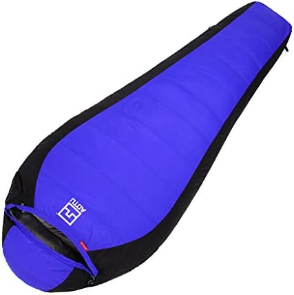 sleeping bag Mummy Duck Down Sleeping Bag Ultra-light Section Outdoor Camping Adult Mummy Sleeping Bag, Home Travel Envelope Down Sleeping Bag Outdoor sleeping bag ( Color : Blue , Weight : 2.3KG )