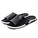 Produktbild Damen Flip-Flops, Sonnena Lässige Strand atmungaktive Männer Pantoffel Sandalen Sommer Startseite flach Flip Flops Schuhe PU / Solid / Flach mit / Slip-On / Knöchel / Runde ToeRound Toe / Classics Style (Sexy Schwarz, EU:44)