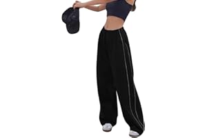 Odizli Damen High Waist Y2K Baggy Cargo Hose Frauen Jogginghose Track Pants Streetwear mit Taschen