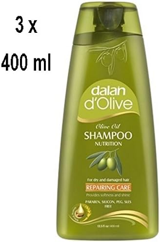 3 x Dalan d 'Olive Shampoo Repai Ring for Dry/Damaged Hair 400 ml