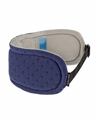 Be Relax Wellness Travel Collection Masque de Sommeil, 21 cm, Iris Blue