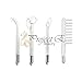 Project E Beauty 11mm High Frequency Device Argon Gas Violet Hook Mushroom Spoon Comb Electrode Set Beauty Parts