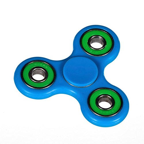 GrassVillage Fidget Hand Spinner Stress Reducer High Speed Ceramic Bearing Fidget Toy For ADD / ADHD / Anxiety and Autism Adult Children (Blue / Green) GrassVillage Fidget Hand Spinner Stress Reducer High Speed Ceramic Bearing Fidget Toy For ADD / ADHD / Anxiety and Autism Adult Children (Blue / Green)