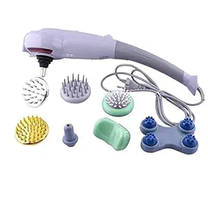 Abgrow 7 in 1 Unisex Handheld Full Body Electric Massager Machine with 4 Vibration Modes for Pain Relief, Muscle Relax, Weight Loss