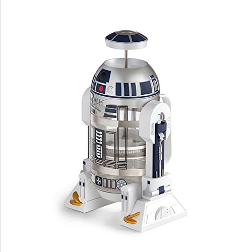 détail xCR2c Guerres des étoiles R2-D2 Cafetière Cafetière La créativité Cafetière avec filtre permanent Boîtier en plastique + verre + qualité alimentaire inox -960ML