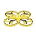 Produktbild Ndier Smart Watch Controlled Interactive Induktion Quadcopter UAV Drone Pneumatische LED-Beleuchtung Gesture Remote Control Vier Achsen Smart-Drone Fern Gesture Interactive Flugzeug Gelb 1pc