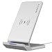 Produktbild Fast Wireless Charger, FLOVEME Kabelloses Ladegerät, drahtlose ladestation, Qi Ladegerät für iPhone X, iPhone 8/8 Plus, Samsung Galaxy S9/S9 Plus, S8/S8 Plus, Note 8, S7/S7 Edge, S6/S6 Edge, Note 5 und alle Qi Geräte - Silver