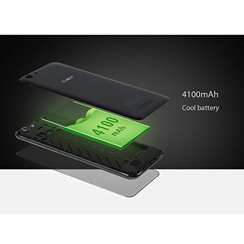 Cubot Max Smartphone ohne Vertrag 6 Zoll HD Touch-Display mit 4100 mAh Akku, 3GB Ram+32GB interner Speicher, Octa-Core Prozessor, Android 6.0, Dual-SIM, 4G LTE FDD, 5MP Frontkamera / 13MP Hauptkamera, IPS 2.5D gebogener Bildschirm Silber [ Cubot Offiziell ]