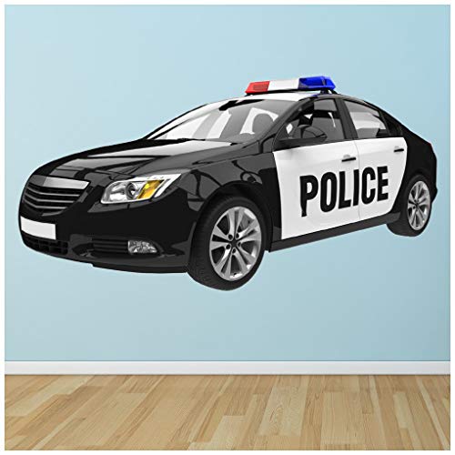 azutura Auto della Polizia Veicolo di Emergenza Adesivo Murale Disponibile in 8 Dimensioni Digitale