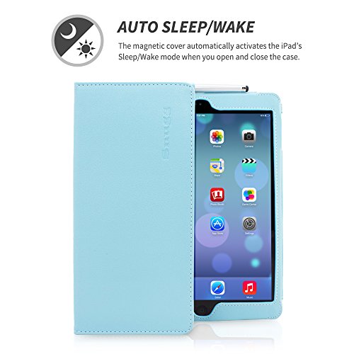 iPad Air Hülle & Neues iPad (2017) 9.7 Zoll Hülle (Hellblau), Snugg™ – Smart Case mit lebenslanger Garantie + Sleep / Wake Funktion für iPad Air (2013) und iPad (2017) - 2