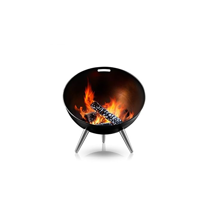 Eva Solo 5710990 Fireglobe Feuerschale 64 Cm Hhe 75 Cm Schwarz 696x69x35 Cm