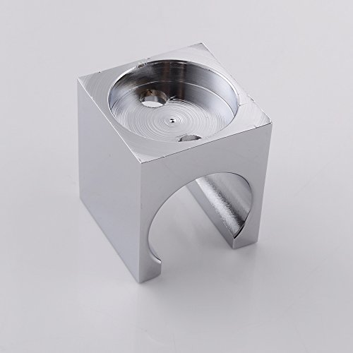 KES C107 Duschkopfhalterung, mit Halteklammer, Wandmontage, aus solidem Messing, Chrom-Oberfläche - 5