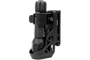 ACEXIER Funda táctica para linterna con bloqueo lateral de palanca, antorchas generales giratorias 360° y desconexión rápida