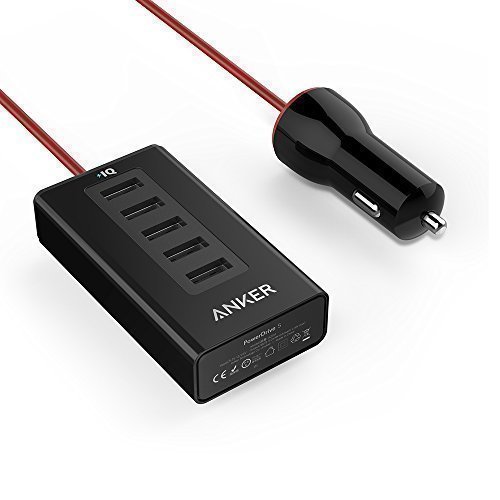 Anker-PowerDrive-5-50W-10A-5-Port-USB-Car-Charging-Hub-for-iPhone-6-6-Plus-iPad-Air-2-mini-3-Galaxy-S6-S6-Edge-and-More