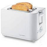 LAUSON ATT112 Toaster Weiß 2 Steckplätze, 6 Bräunungsstufen 700W mit AutoStop (weiß)