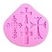 Produktbild Backform, Kreuzbacken Gothic Chocolate Silikon Fondantform Silikonprodukte DIY Mold Produkte Dekorieren Kreuz Jesus Fondant, 4 Stück