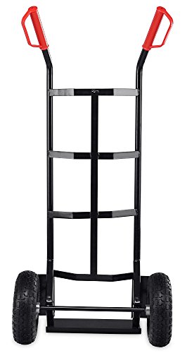 Stagecaptain Carryboy Sackkarre (Transportkarre, Stapelkarre, Stabiler Metallrahmen, Luftreifen mit ca. 27 cm Durchmesser, Robuste Sicherheits-Haltegriffe, Belastbar bis 200 kg) schwarz - 7