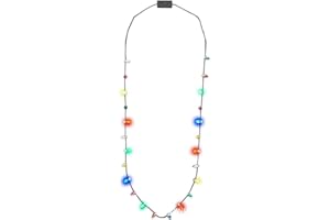 anso Light Up Flashing LED Party Necklace Fancy Dress Staff Fairy Jewellery Decoration