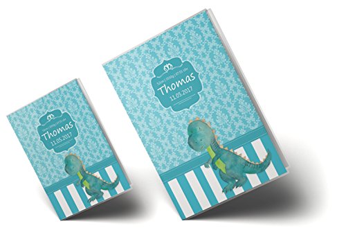 U-Heft Hülle SET Blue Nature Untersuchungsheft Hülle & Impfpasshülle personalisierbar mit Namen und Geburtsdatum - 5