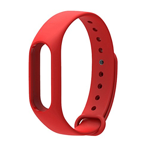 COOSA Correa de Recambio Brazalete Extensibles coloridos impermeables para reemplazo Pulsera XIAOMI Wireless Recambio para Pulsera Inteligente XIAOMI MI band 2  sin Rastreador de actividad   gris verde naranja rojo negro  para xiaomi pulsera inteligente 2 