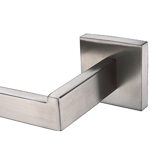 Weare Home Wandhalterung Wandmontag 304 Edelstahl Gebürstet Modern Einfach Elegant Silbern Badezimmer Accessoires Toilettenpapierhalter Klorollenhalter ohne Deckel - 7