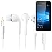Produktbild In Ear headphones für Microsoft Lumia 650, mit Mikrofon + Lautstärkeregler, weiß | 3,5mm Klinke Ohrstöpsel Kofphörer Ohrstecker stereo headset Universell verwendbare Kopfhörer volume control bass sound