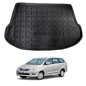 RKPSP PVC Dustproof/Waterproof/Foldable/Antiskid Car Dicky, Trunk, Boot Mat for Innova (Model Year 2005)