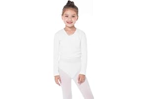 Bezioner Chaqueta para Ballet Danza Yoga Algodón Cardigan Manga Larga para Niña Mujer