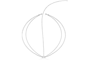 ZCSOWE Catena per la Testa Stile Bohémien da Sposa Tiara Moda Accessorio per Capelli per Donna e Ragazza Accessori per Capelli per Donne e Ragazze (Argento)