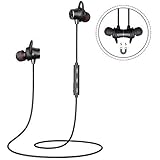 [Verbesserte Version]Bluetooth Wireless Kopfhörer Magnetische Bluetooth Headset 4.1 Stereo Sport Wasserschutz Kopfhörer Joggen Ohrhörer mit HD Mikrofon 8 Stunden Spielzeit für iPhone Samsung und jedes andere Smartphone oder Bluetooth-Gerät