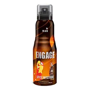Engage Spice Mystique Deodorant for Men, Woody and Leather, Skin Friendly, 150ml