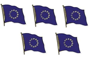 Yantec Pins 5er Pack Europa Flaggenpin Flagge