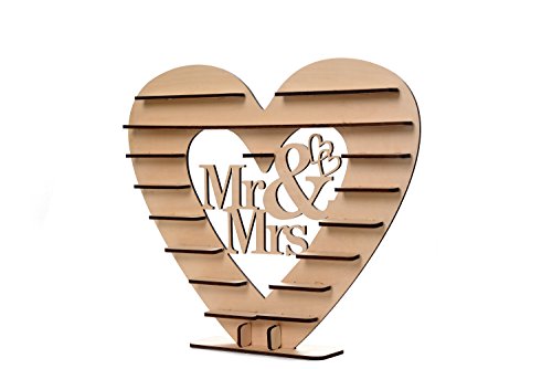 ASVP Shop “Mr & Mrs” Ferrero Rocher Herz Display Ständer Mittelstück Perfekt für Parties, Hochzeiten & Candy Bar - 4