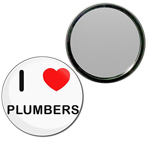 I Love Plumbers - 55mm Round Compact Mirror