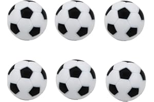 zalati Piłki zapasowe, 6 sztuk mini piłkarzyków 1,25 cala / 32 mm, akcesoria do gry w piłkarzyki, czarne