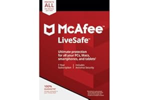mcafee livesafe Internet Security Antivirus 2019 - Ultimate all in one Protection for Unlimited Devices [Activation Code Only]