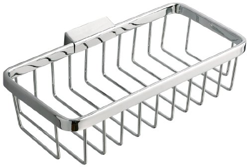 VELMA - TD-205-1 - Sehr schöner und großer Duschkorb in einem zeitlos eleganten Design - Hochglanz verchromtes Messing - Kein Plastik ! 100 % rostfrei - Qualitativ hochwertig !
