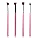 4Pcs Makeup Cosmetic Tool Eyeshadow Foundation Blending Brush Set (Pink)
