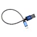 Produktbild GGG Kurz Kupferdrähte Mikro-USB Daten-Synchronisierung Universal Ladekabel für Samsung HTC Blau